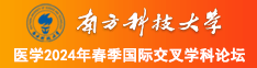 美女被大屌操肛南方科技大学医学2024年春季国际交叉学科论坛